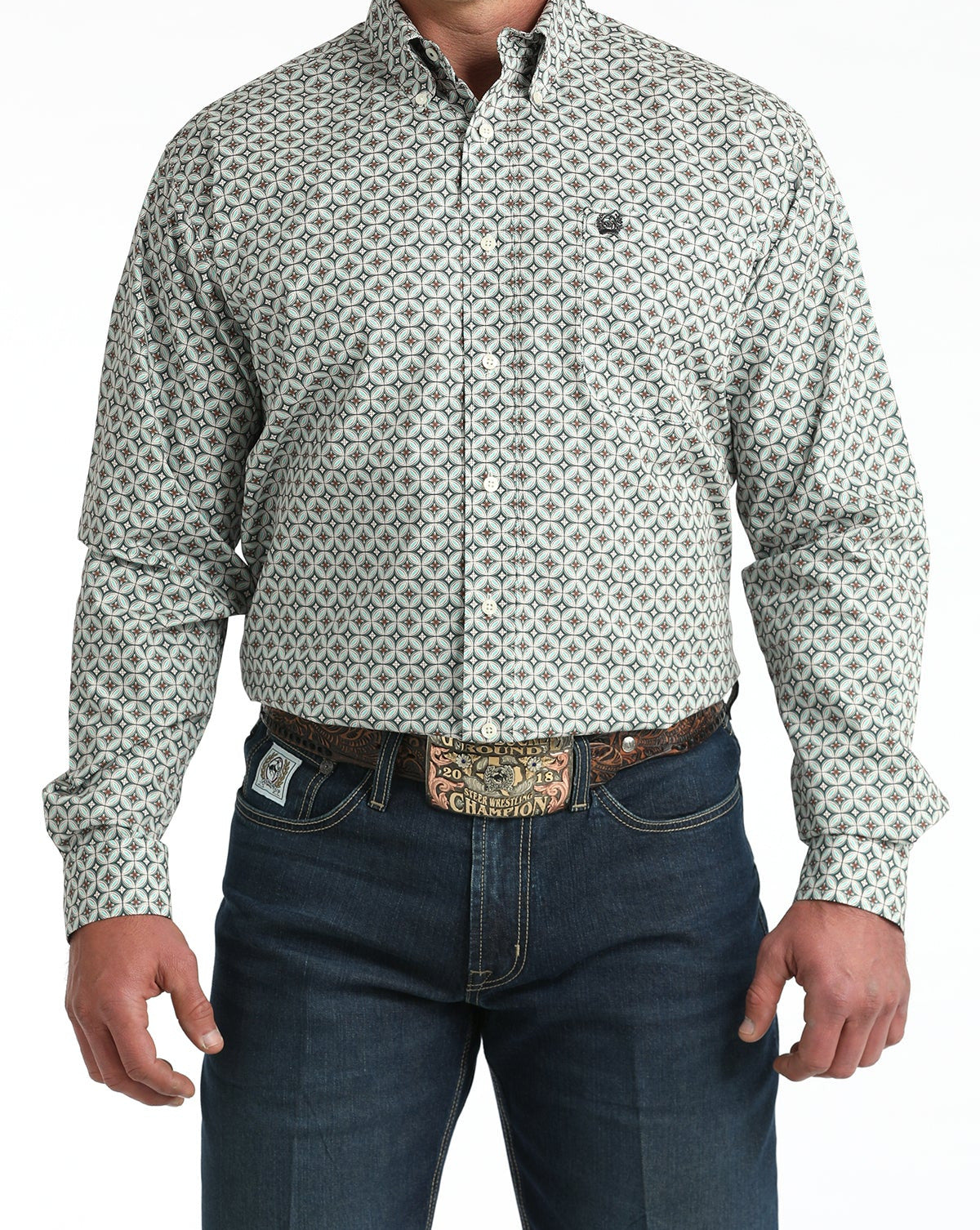 Cinch Men's Long Sleeve Shirt STYLE MTW106033X
