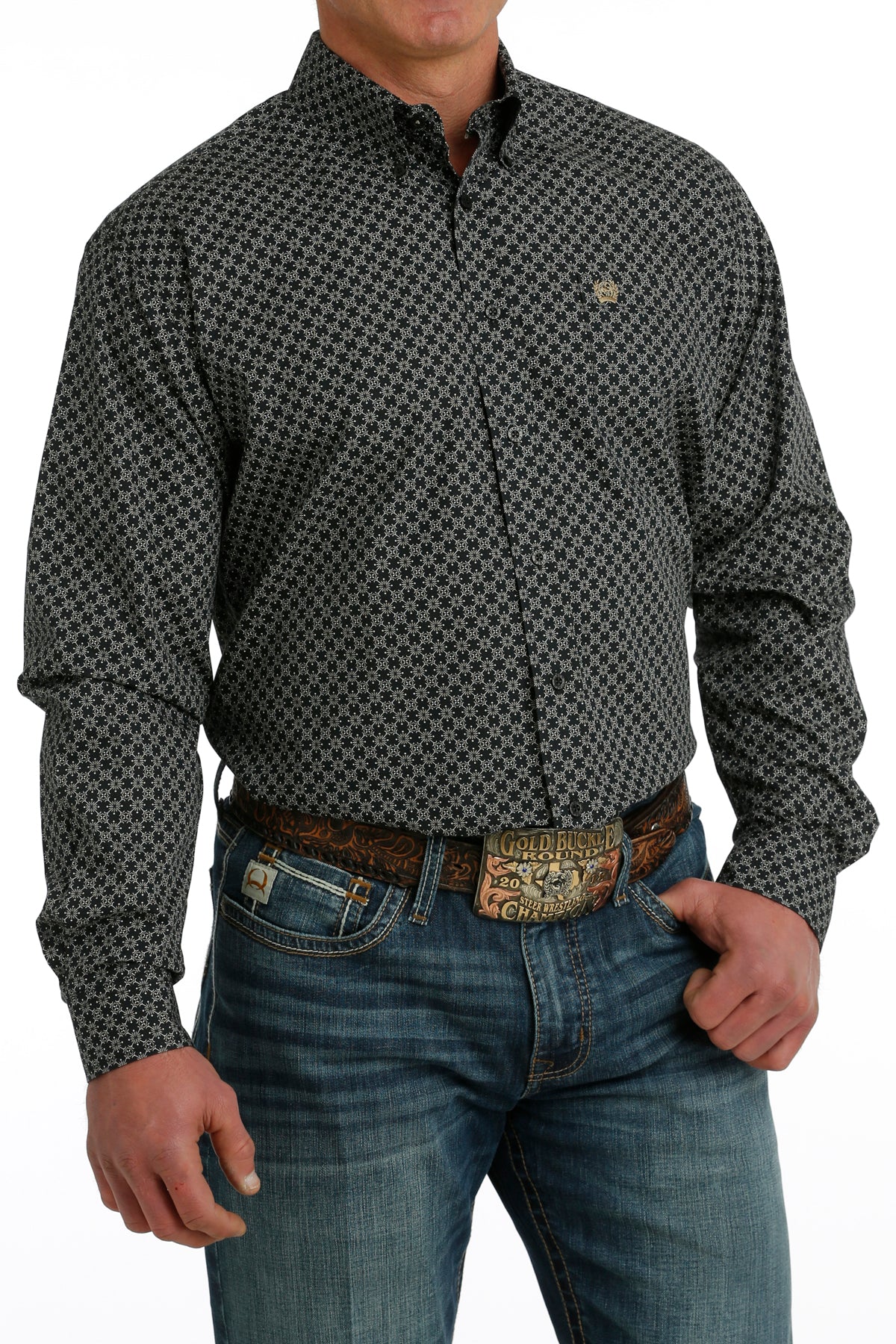 Cinch Men's Long Sleeve Shirt STYLE MTW1105721