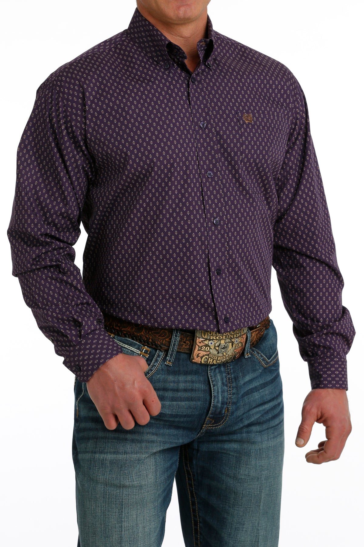 Cinch Men's Long Sleeve Shirt STYLE MTW1105739