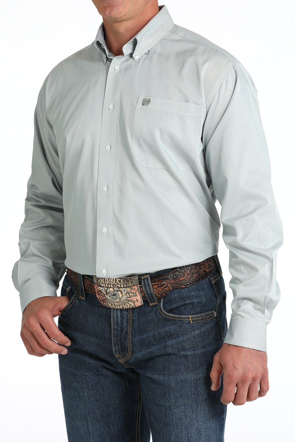 Cinch Men's Long Sleeve Shirt STYLE MTW1105814