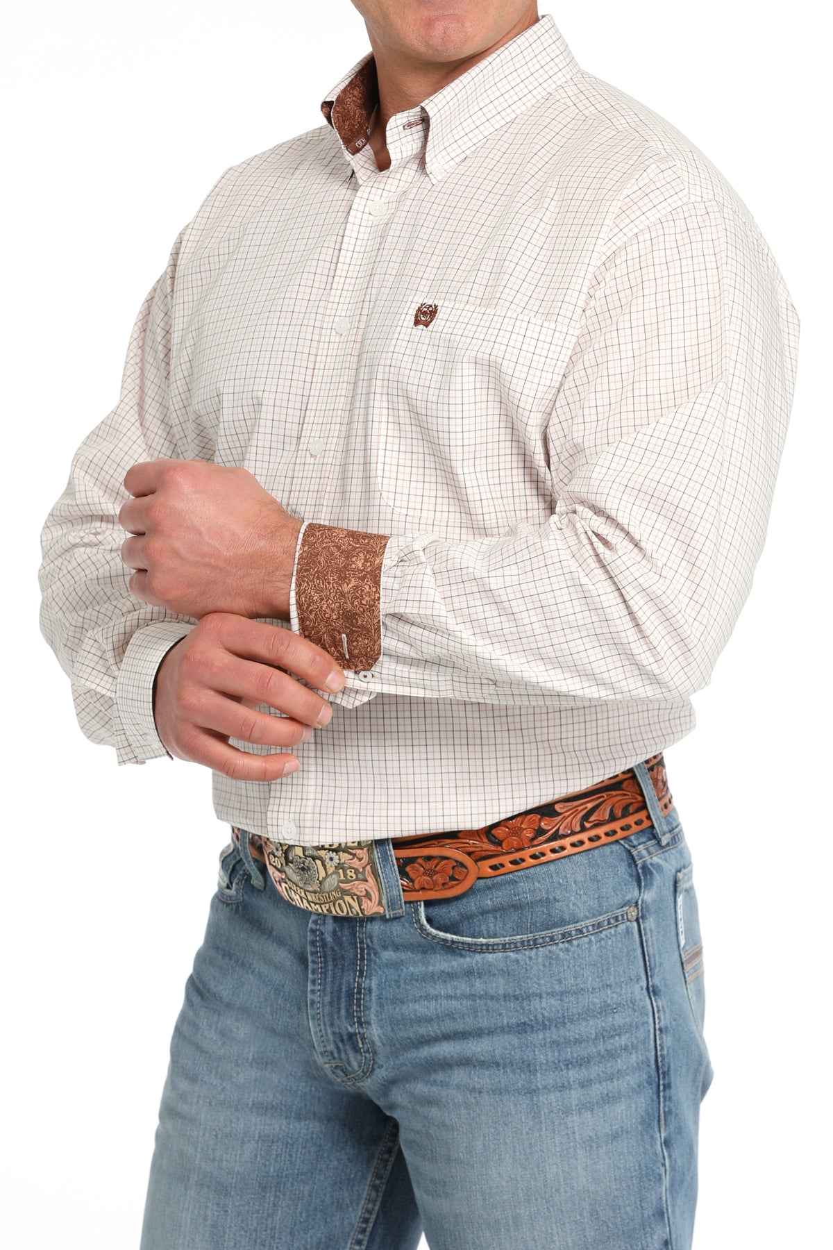 Cinch Men's Long Sleeve Shirt STYLE MTW1105834