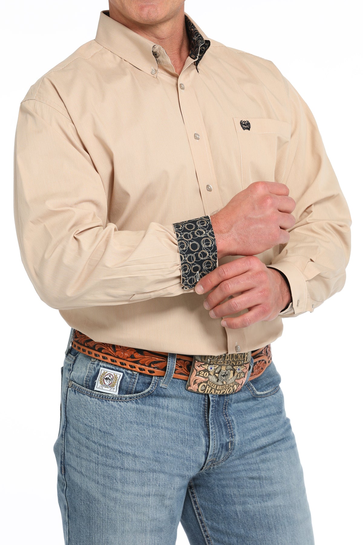 Cinch Men's Long Sleeve Shirt STYLE MTW1105853