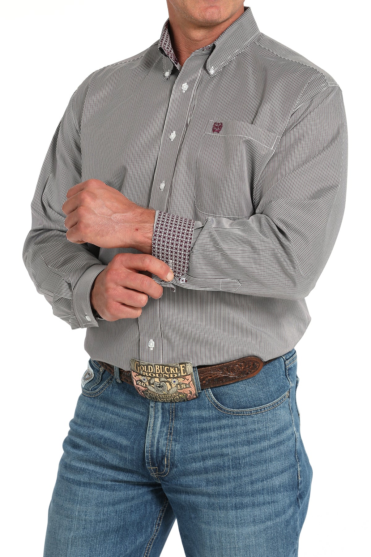 Cinch Men's Long Sleeve Shirt STYLE MTW1105917