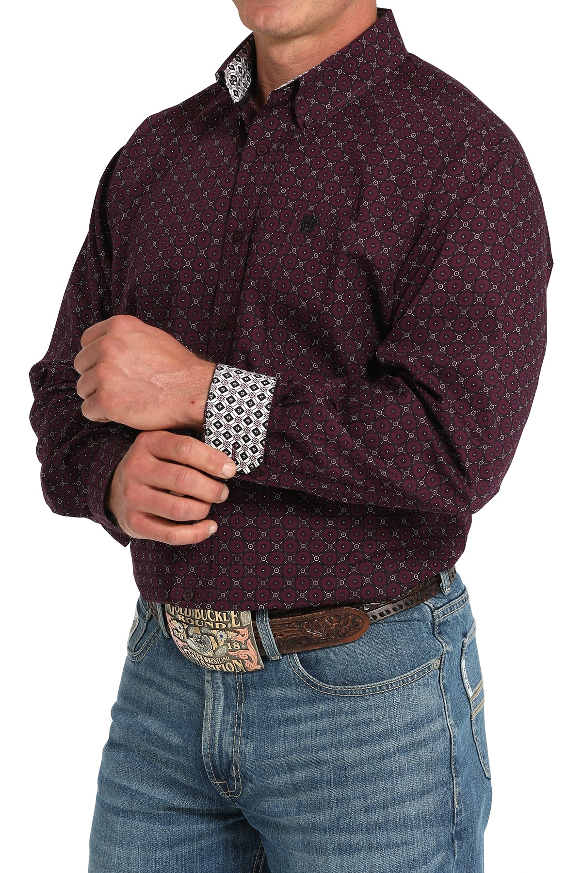 Cinch Men's Long Sleeve Shirt STYLE MTW1105918