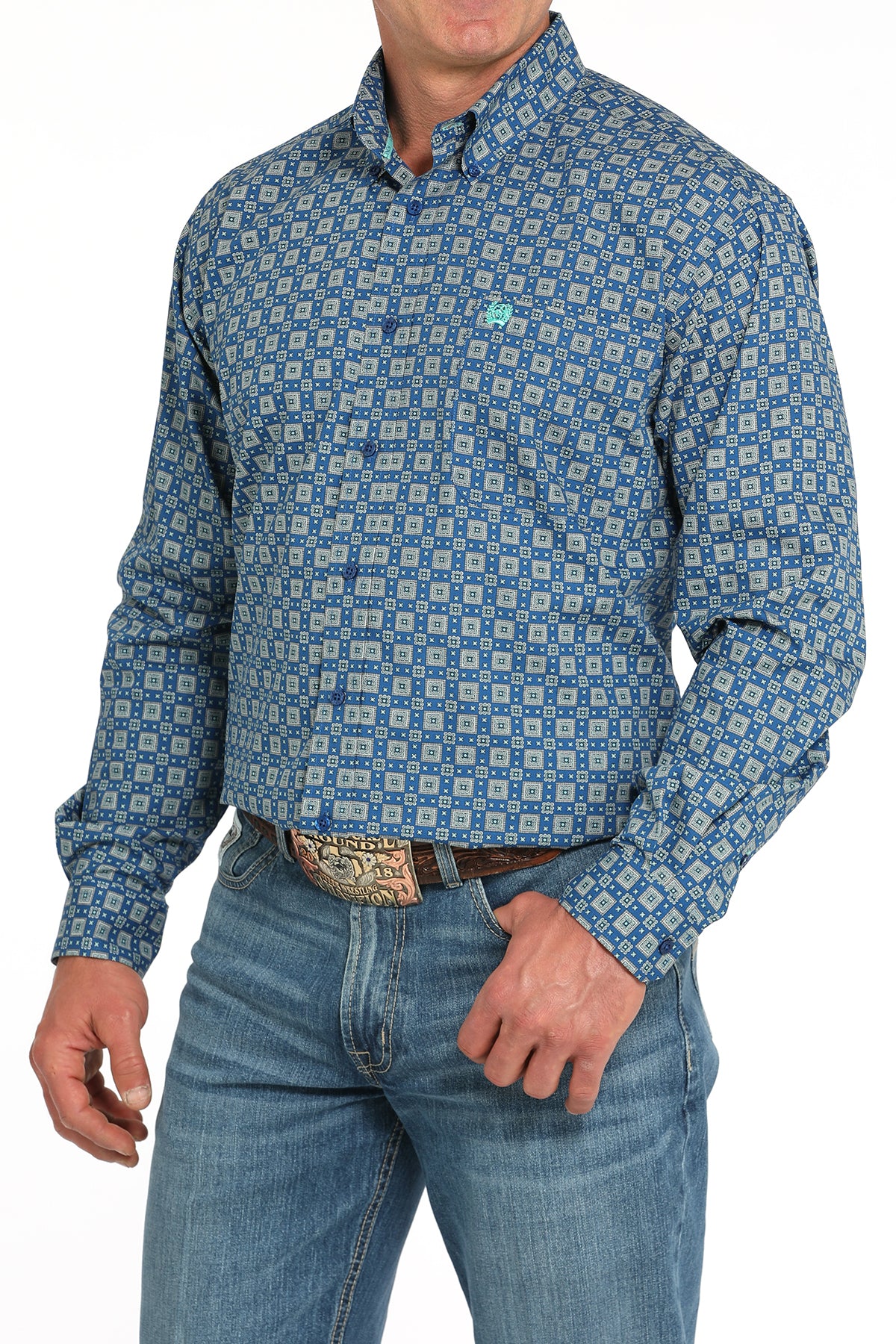 Cinch Men's Long Sleeve Shirt STYLE MTW1105929