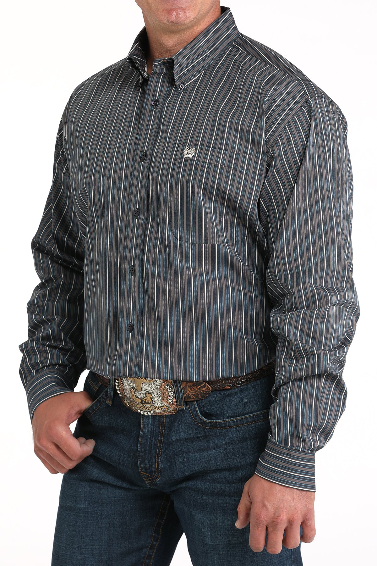 Cinch Men's Long Sleeve Shirt STYLE MTW1105958