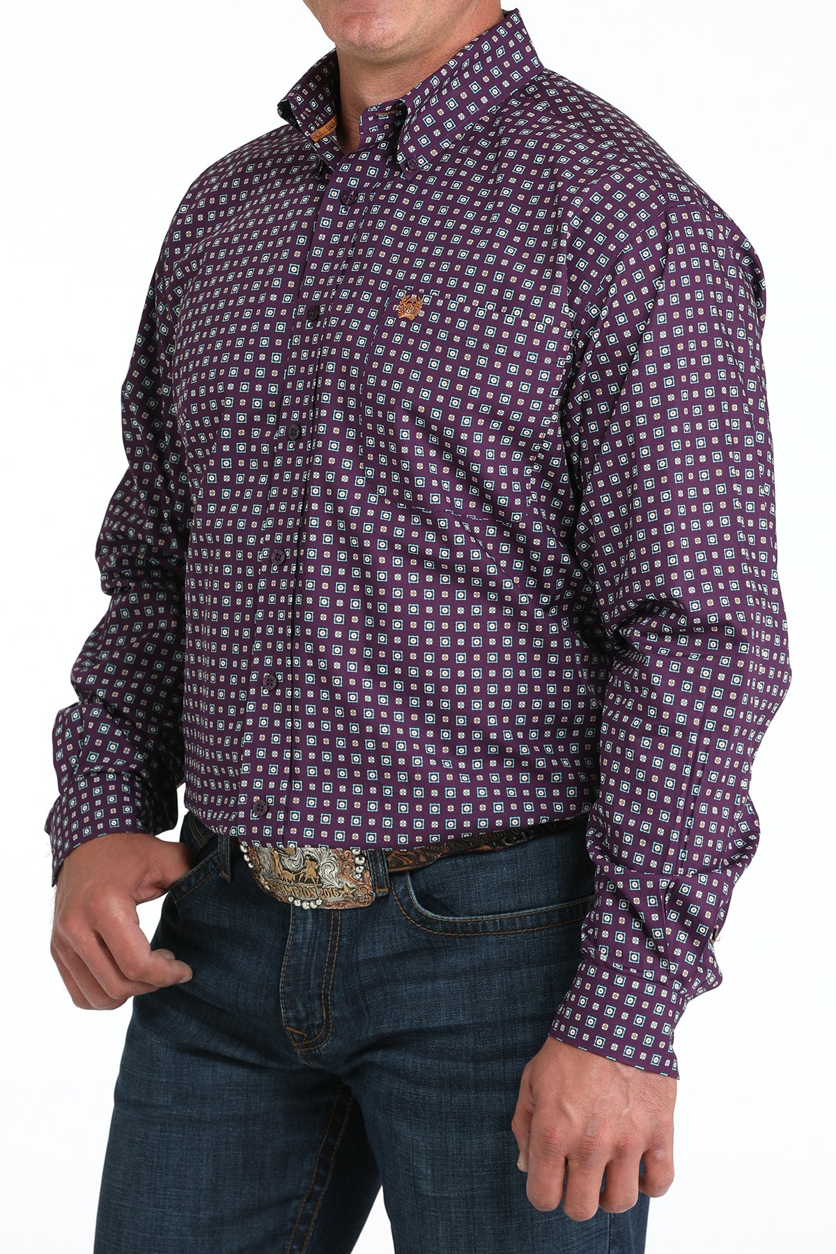 Cinch Men's Long Sleeve Shirt STYLE MTW1105974