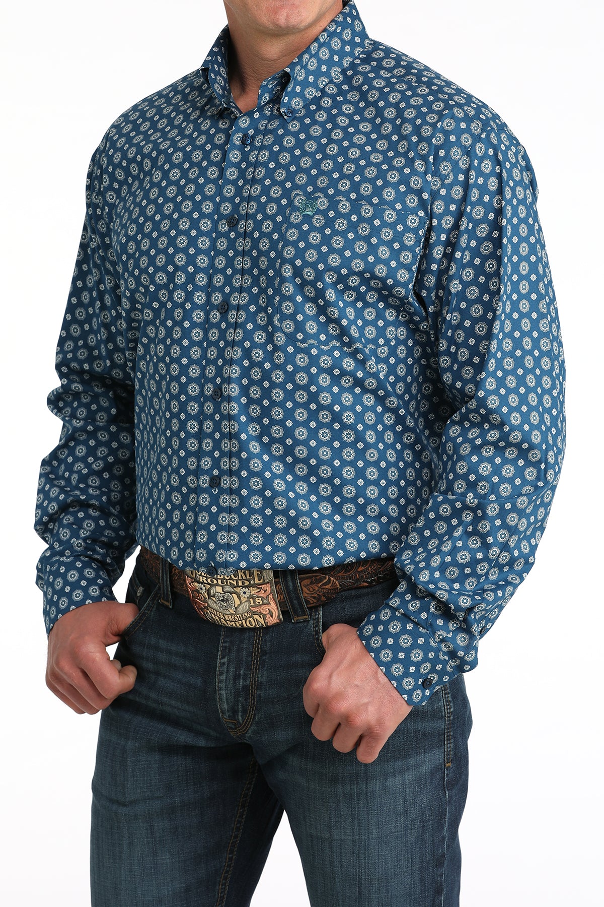 Cinch Men's Long Sleeve Shirt STYLE MTW1106054