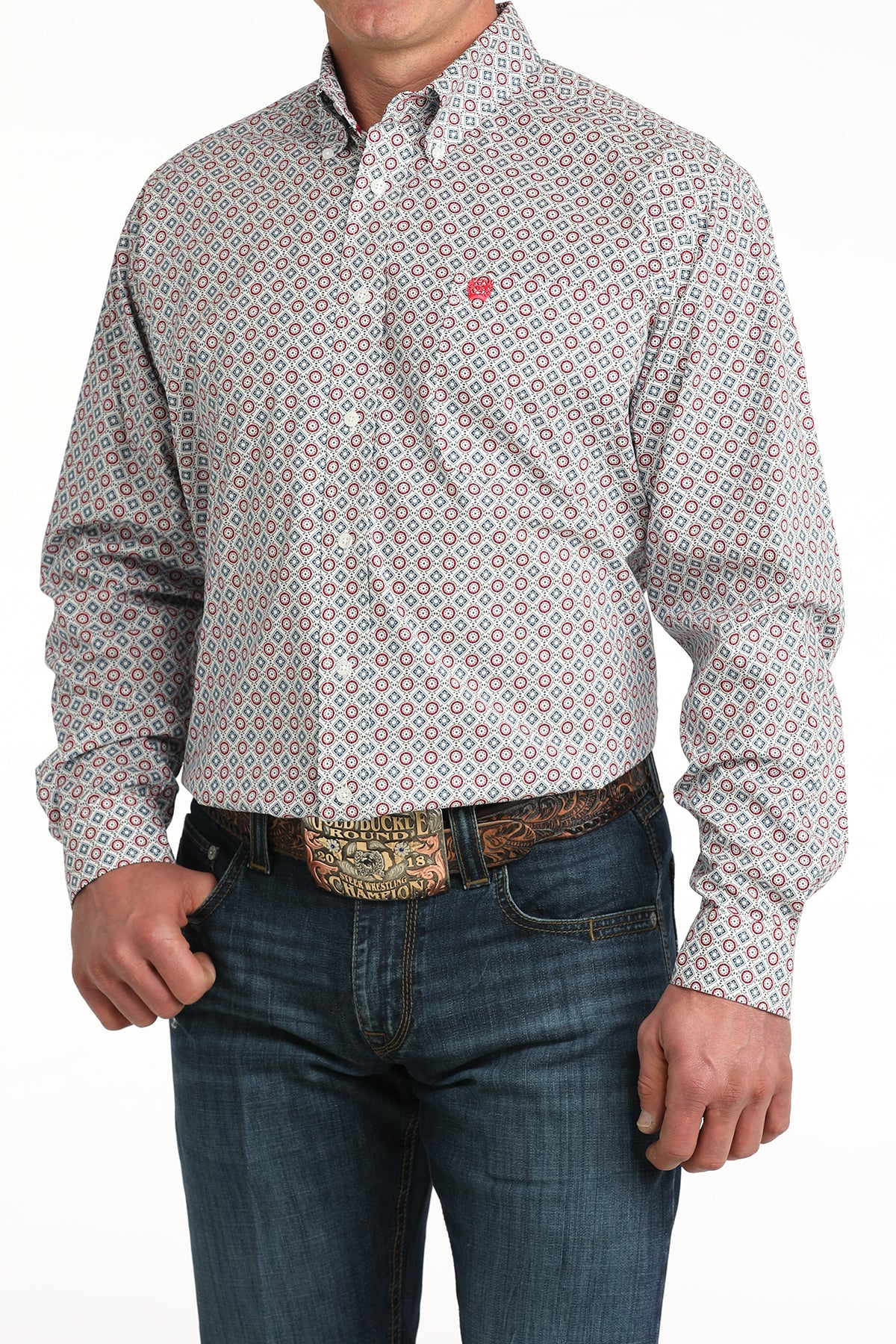 Cinch Men's Long Sleeve Shirt STYLE MTW1106055