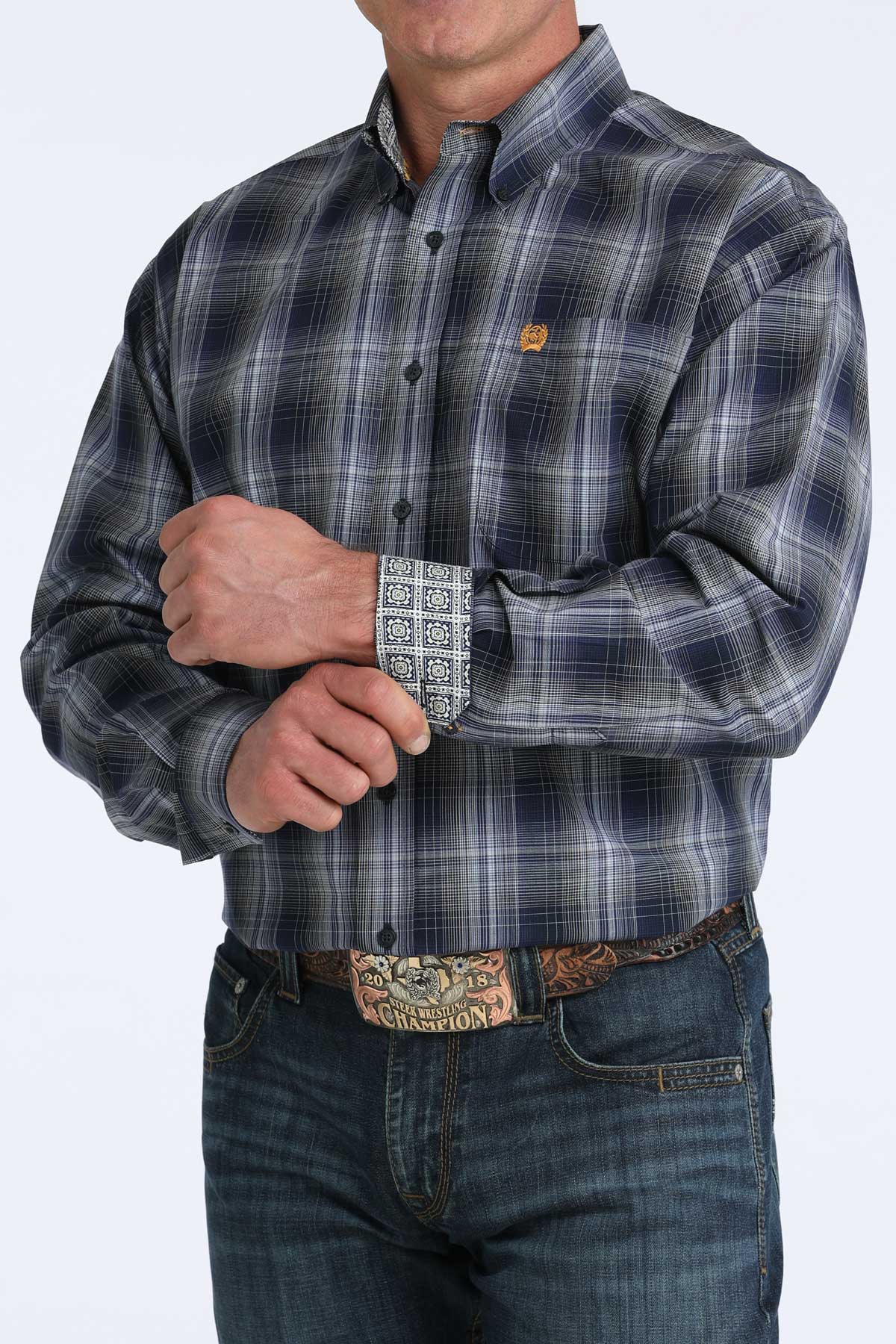 Cinch Men's Long Sleeve Shirt STYLE MTW1106078