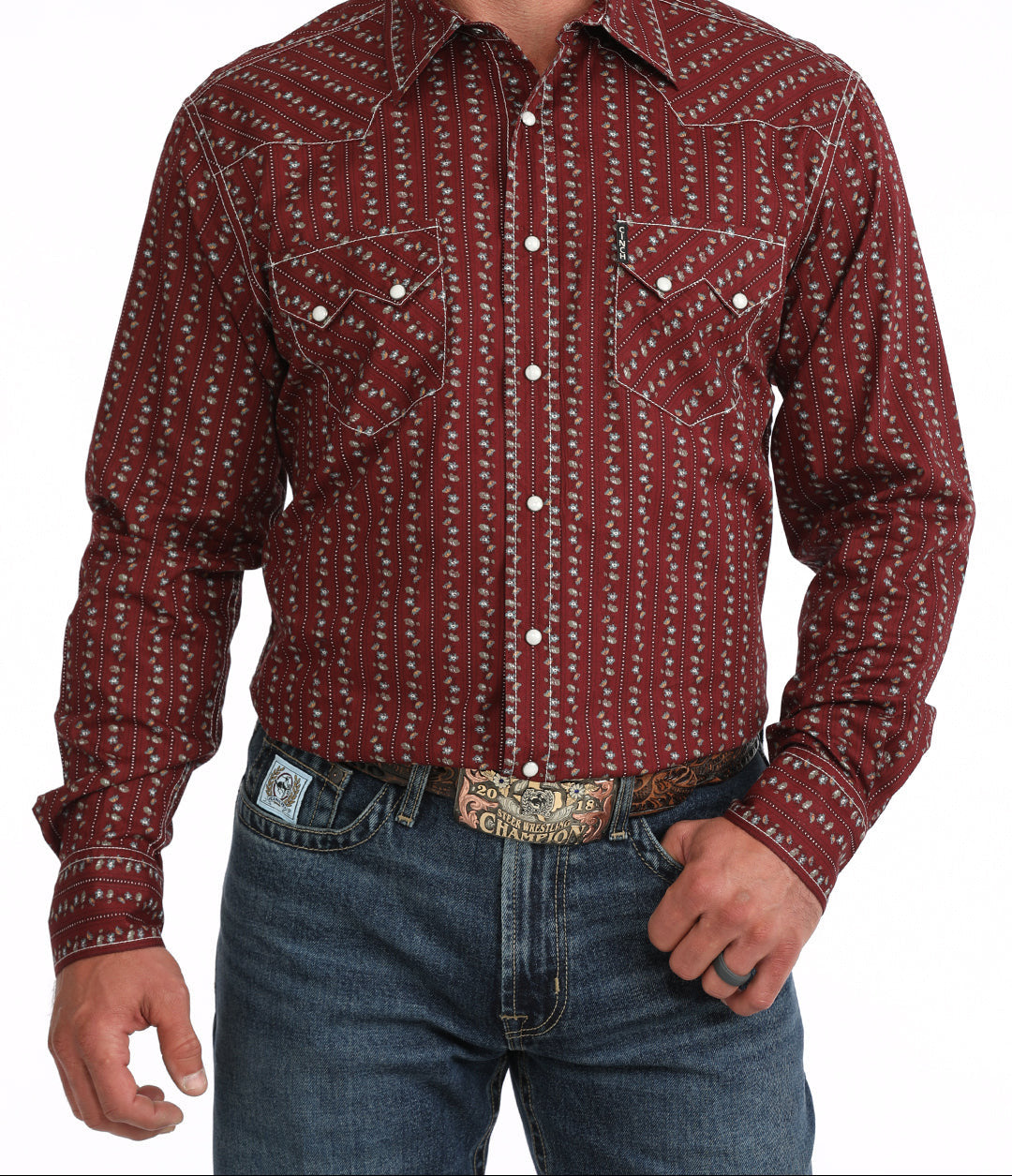 Cinch Men's Long Sleeve Shirt STYLE MTW1301095