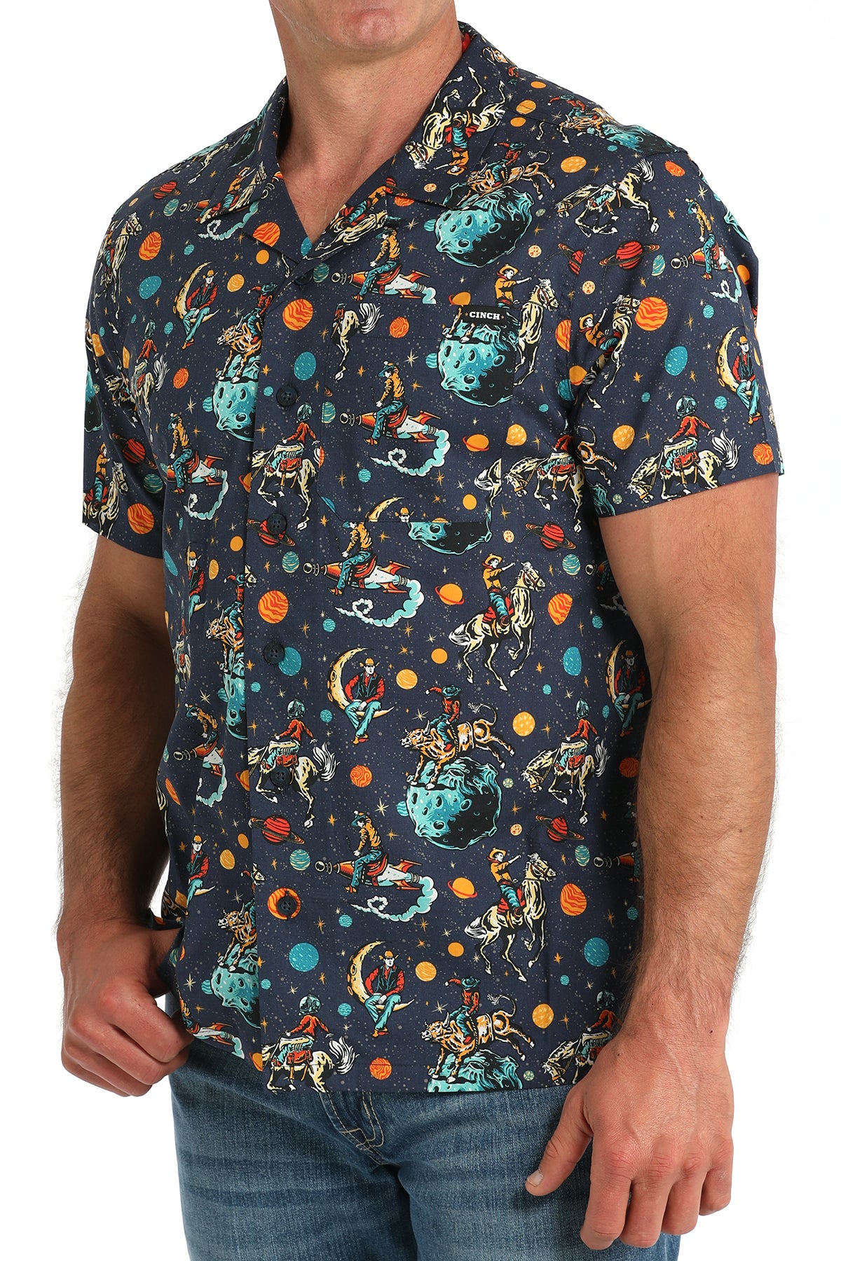 Cinch Men's Short Sleeve Camp Shirt STYLE MTW1401053