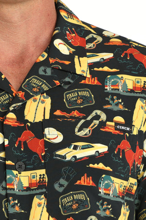 Cinch Men's Short Sleeve Camp Shirt STYLE MTW1401057