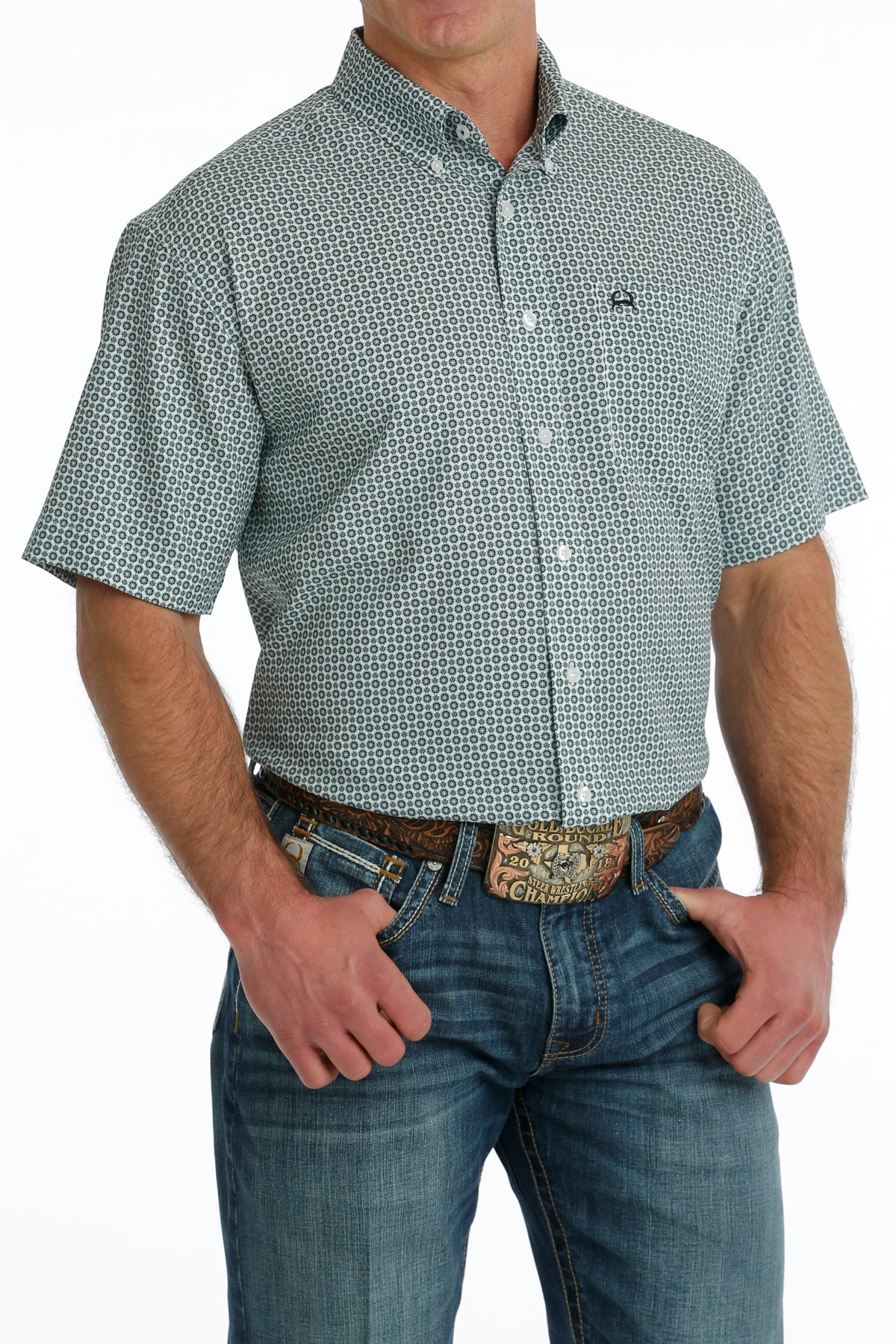 Cinch Men's Short Sleeve Shirt STYLE MTW1704130