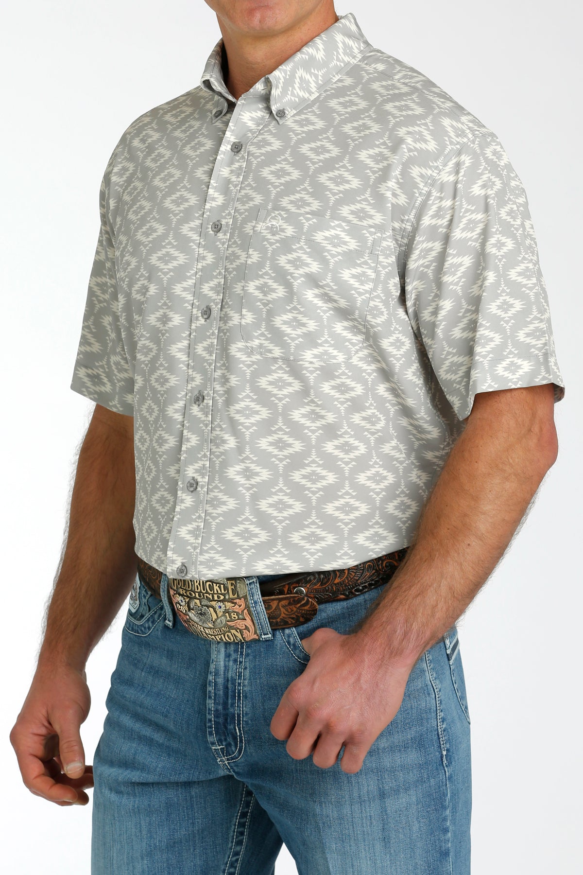 Cinch Men's Short Sleeve Shirt STYLE MTW1704135