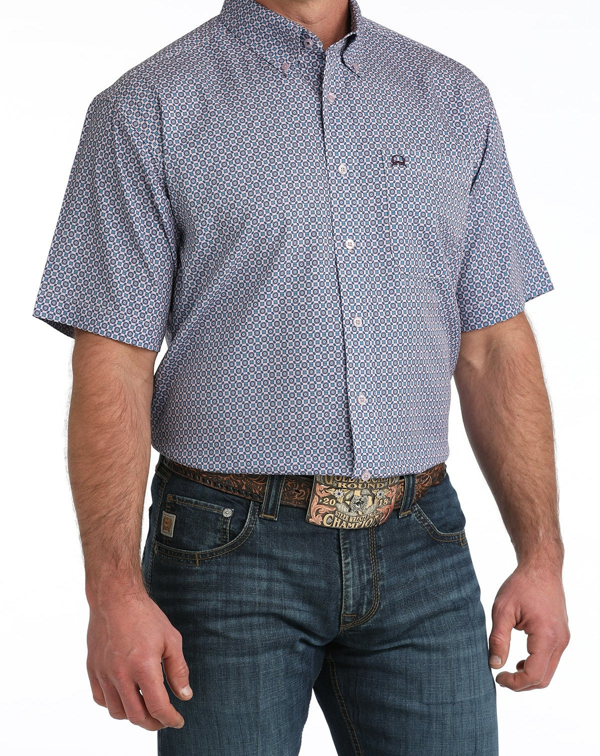 Cinch Men's Arenaflex Short Sleeve Shirt STYLE MTW1704161