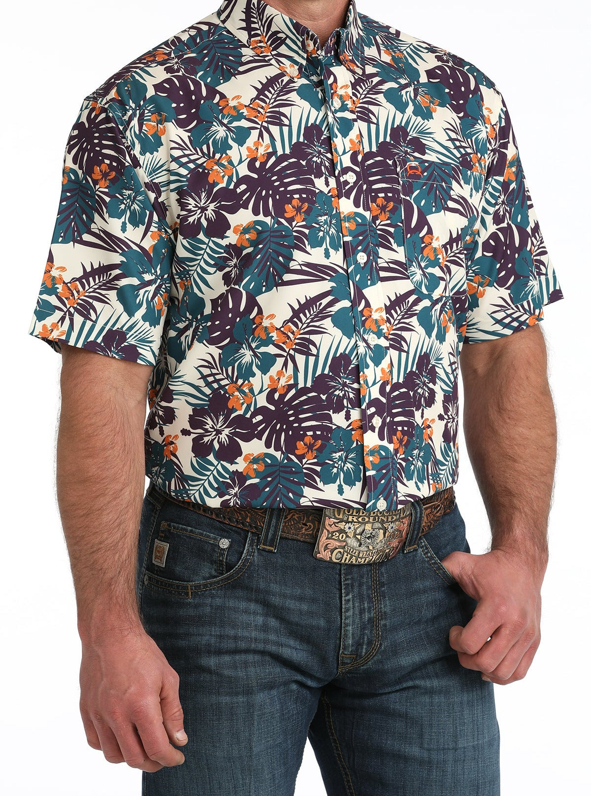 Cinch Men's Arenaflex Short Sleeve Shirt STYLE MTW1704163