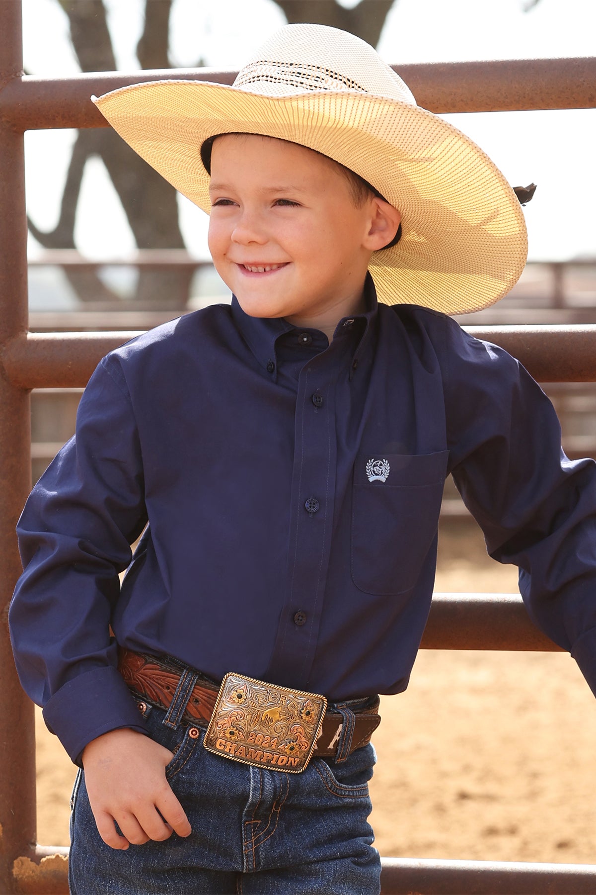 Cinch Boy's Long Sleeve Shirt STYLE MTW7060412