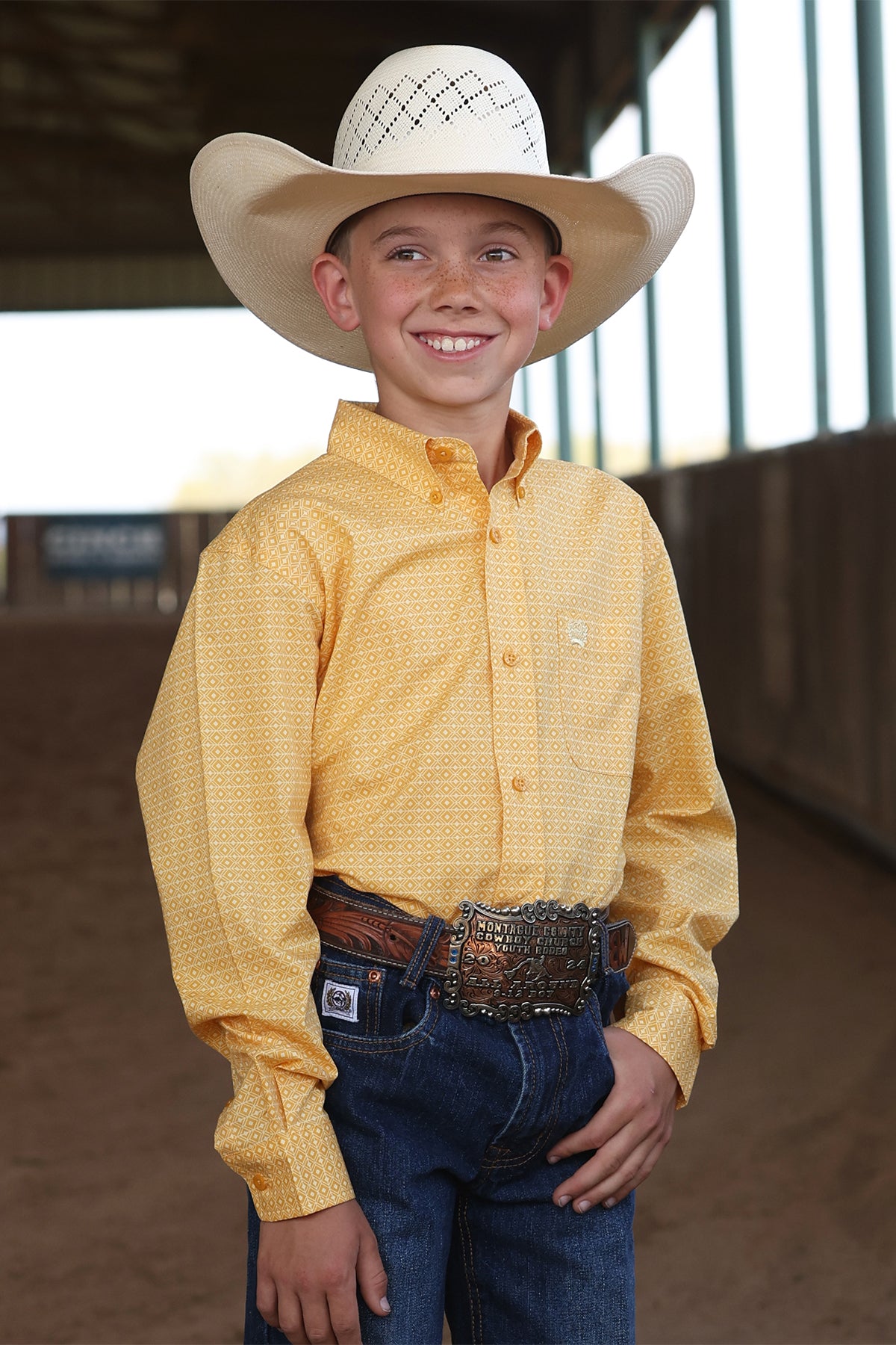 Cinch Boy's Long Sleeve Shirt STYLE MTW7060414