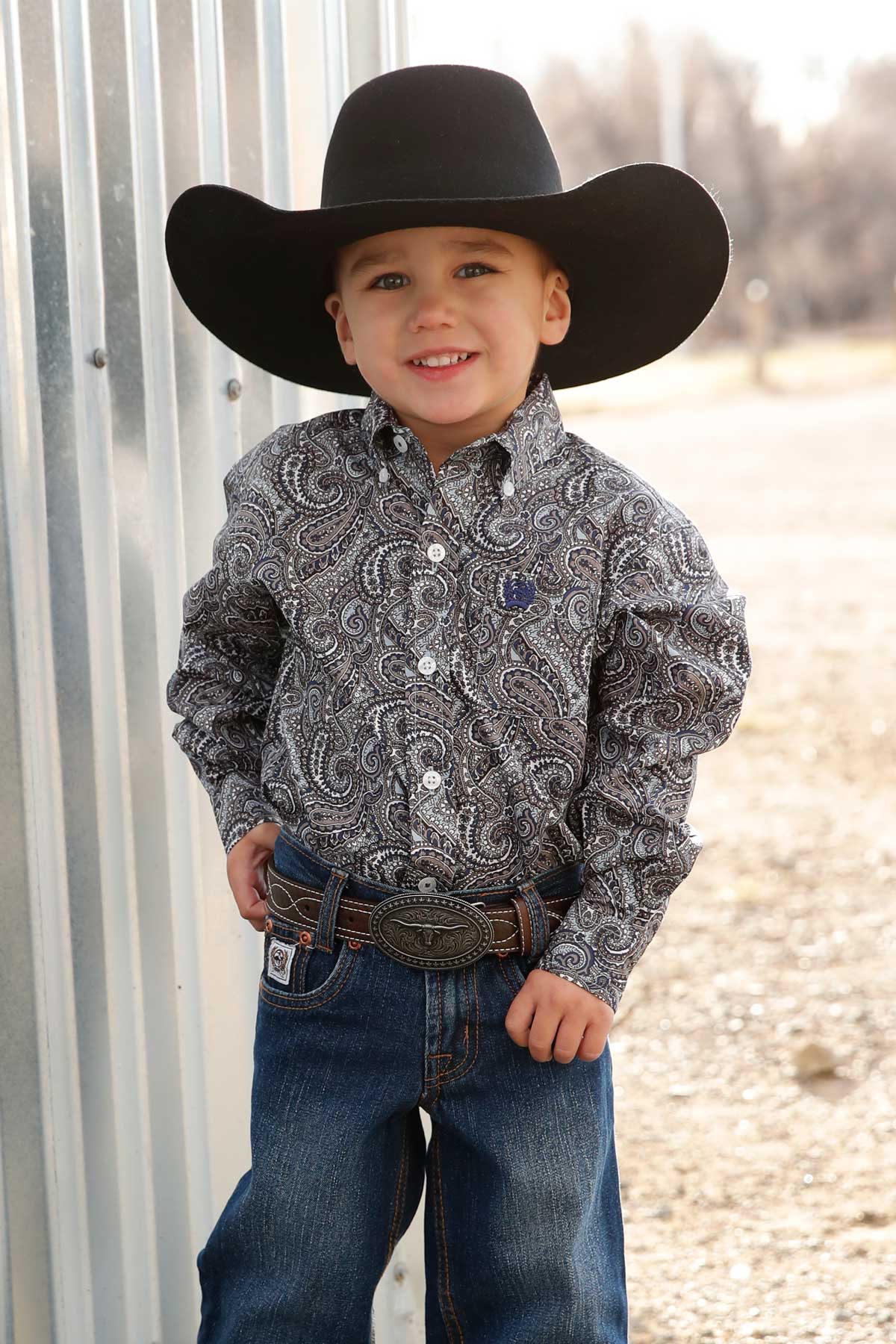 Cinch Toddler Boy's Long Sleeve Shirt STYLE MTW7061397