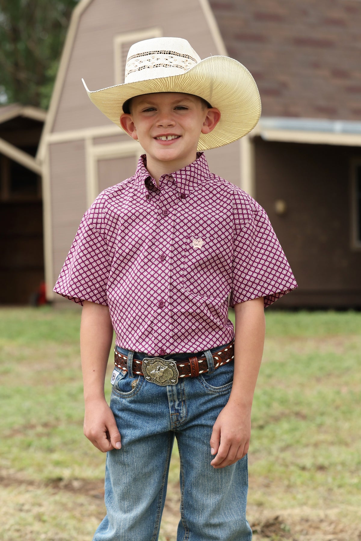 Boy's Cinch Short Sleeve Shirt STYLE MTW7140041