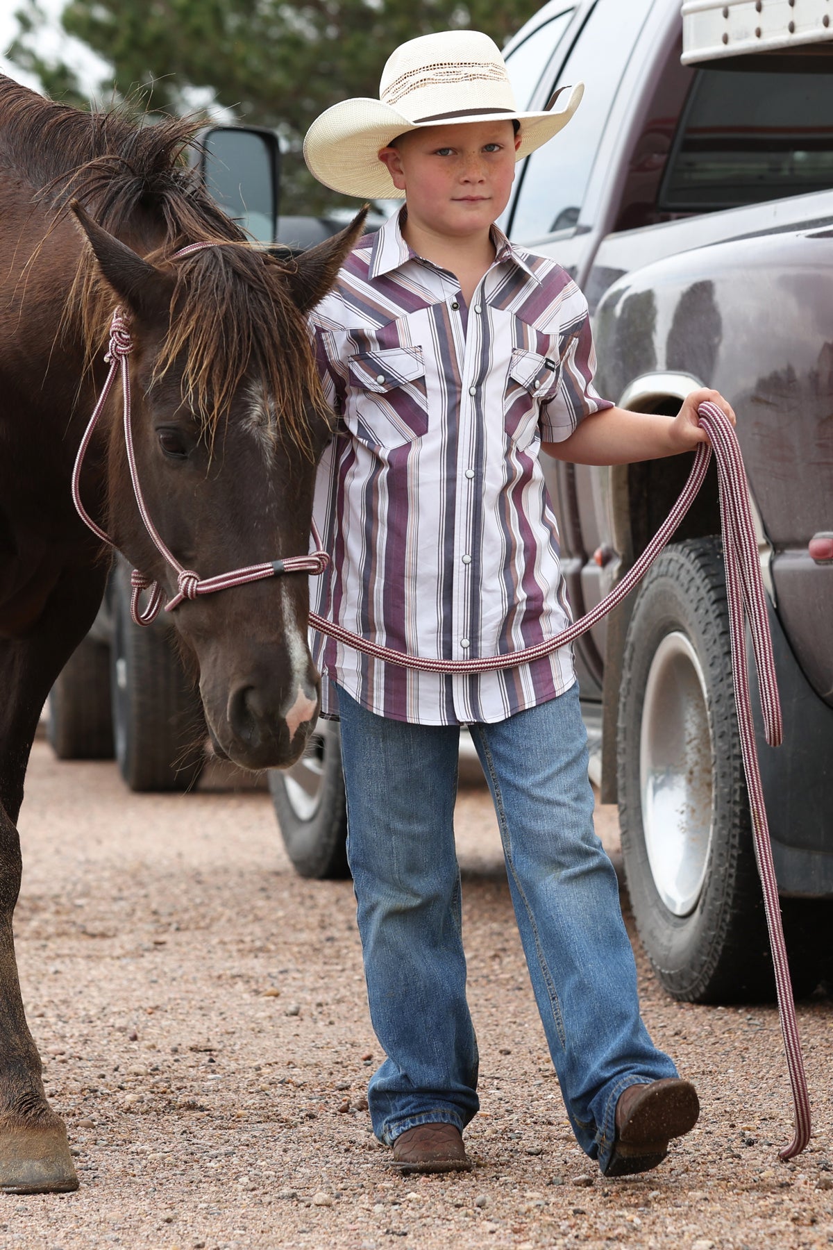 Cinch Boy's Short Sleeve Shirt STYLE MTW7171002