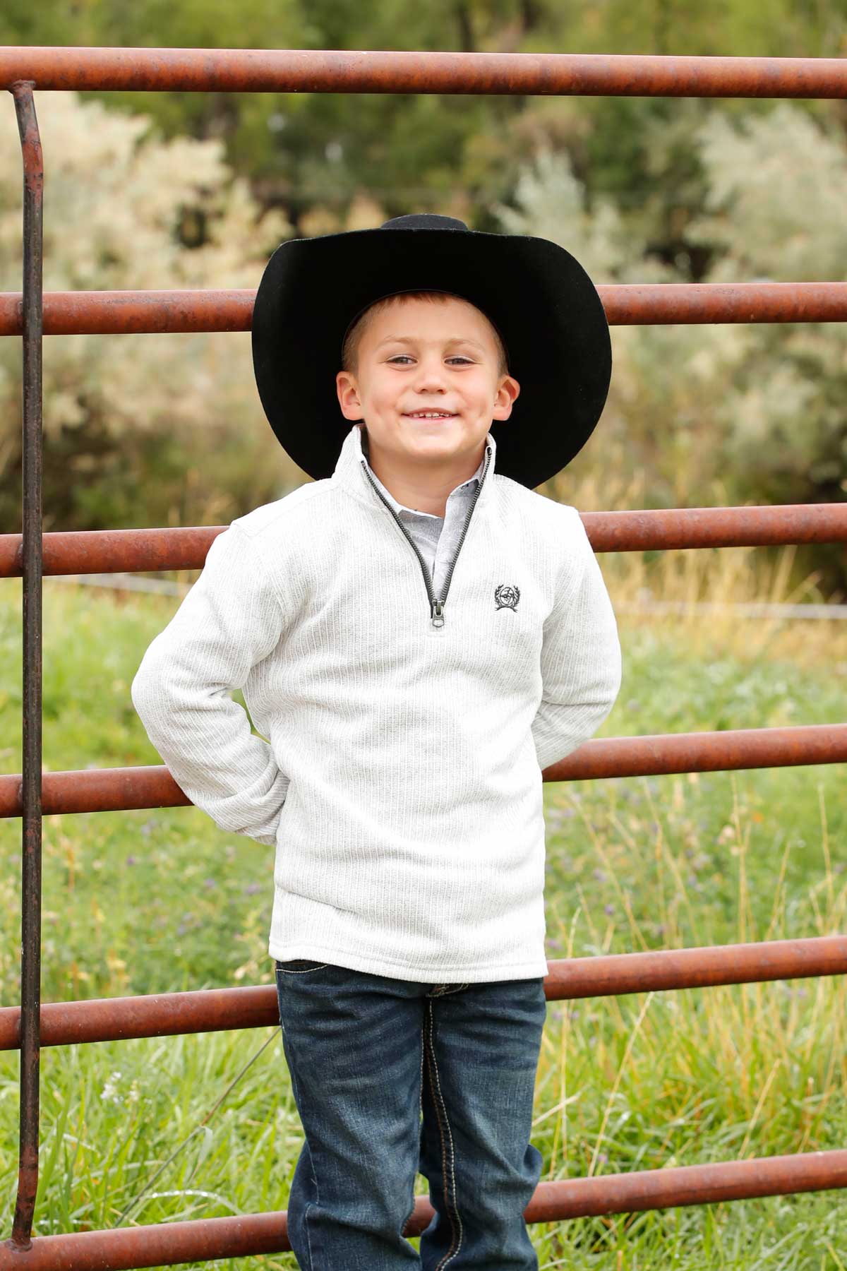 Cinch Boy's 1/4 Zip Sweater STYLE MWK7980003