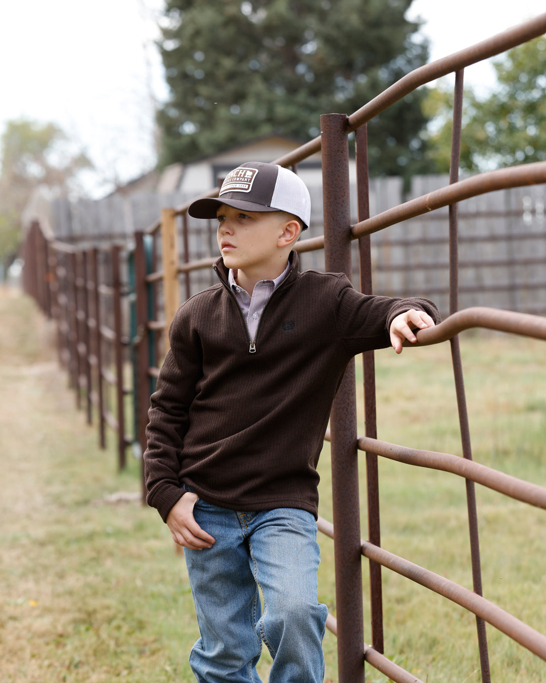 Cinch Boy's 1/4 Zip Sweatshirt STYLE MWK7980004