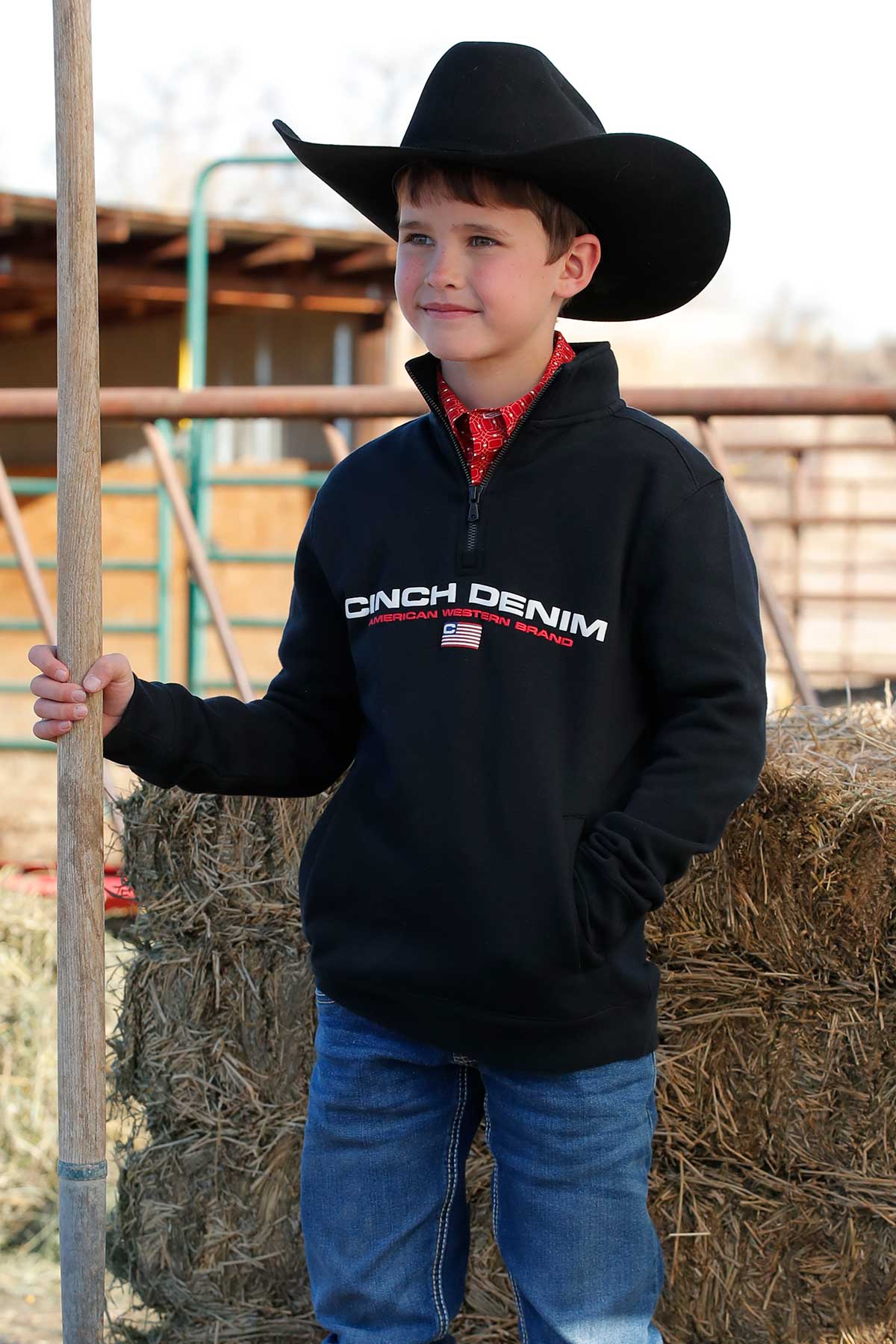 Cinch Boy's 1/4 Zip Pullover STYLE MWK7991001