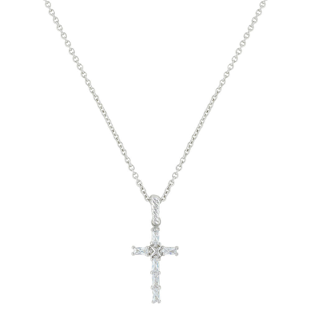 Montana Silversmiths Acadian Cross Baguette Necklace STYLE NC3239