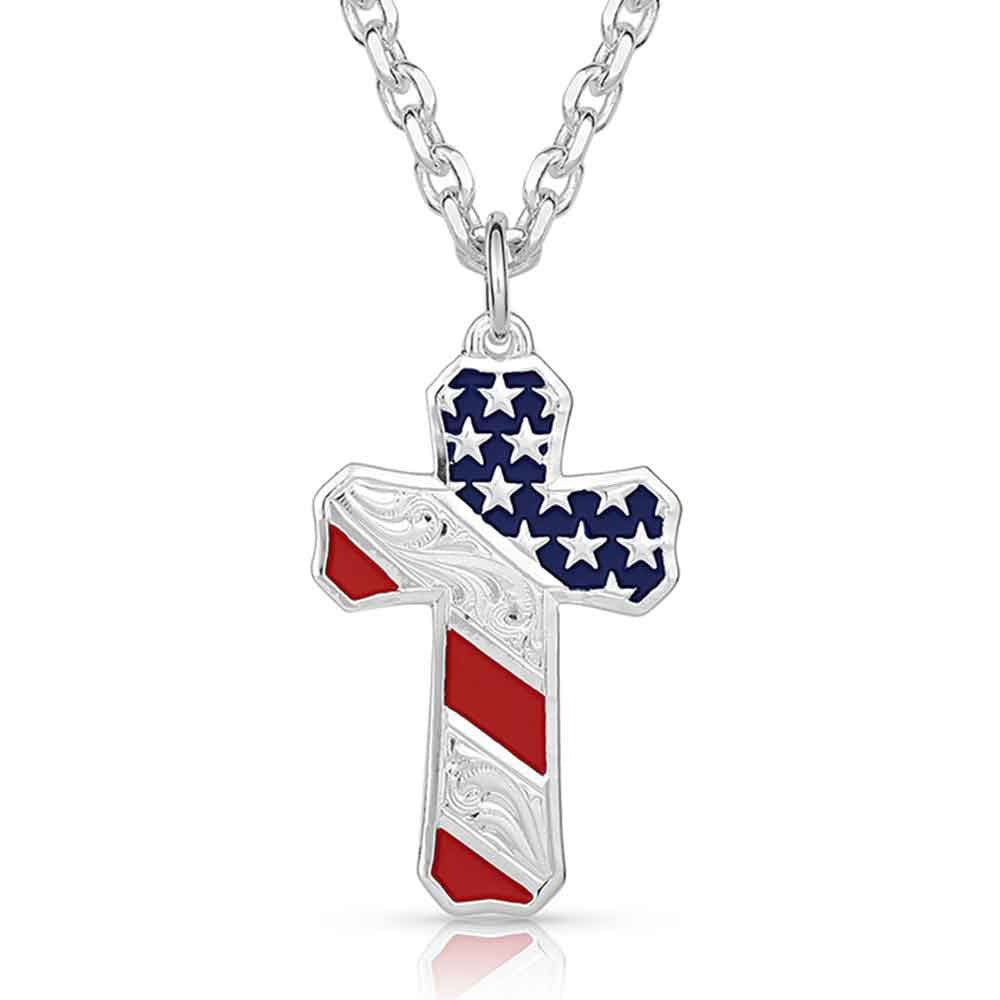 Montana Silversmiths USA Cross Necklace STYLE NC3771