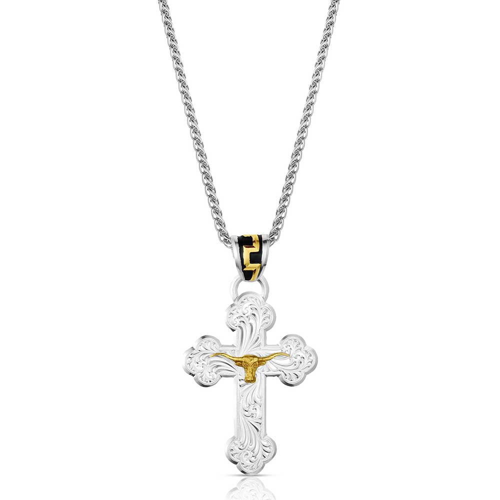 Montana Silversmiths Honor & Grit Cross Necklace STYLE NC6172