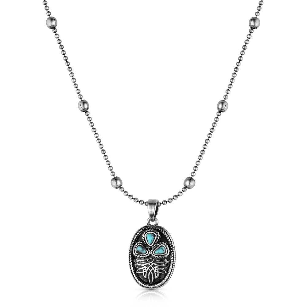 Montana Silversmiths Bootstich Turquiose Necklace STYLE NC6604