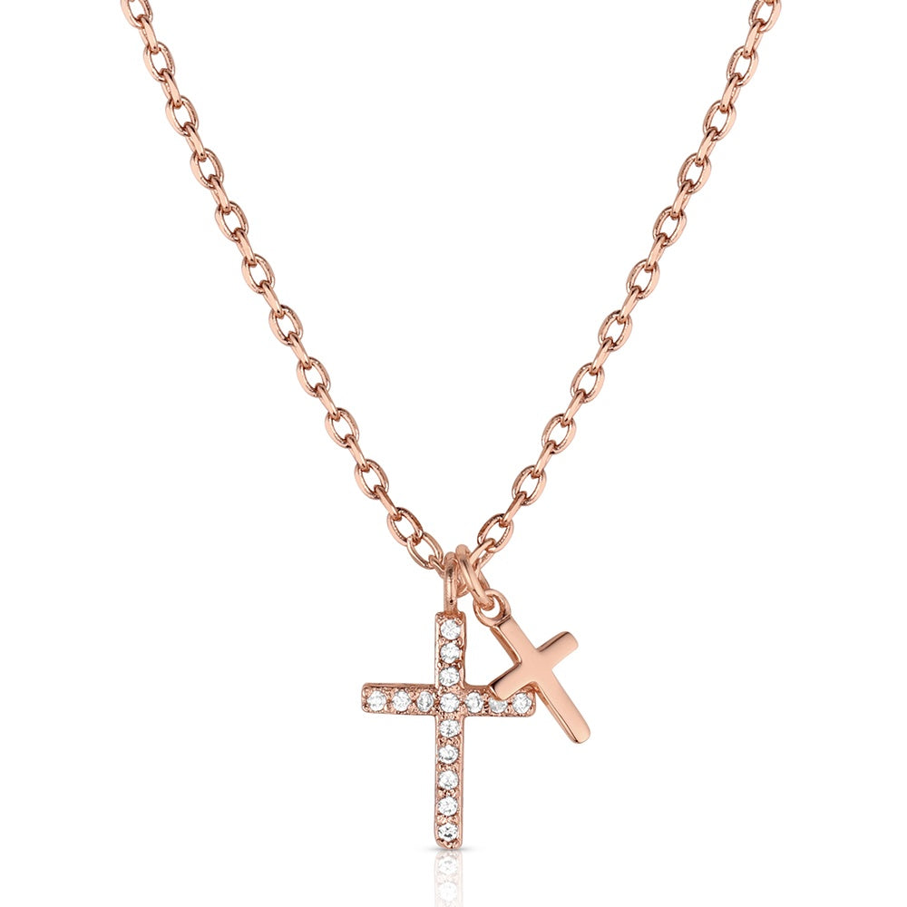 Montana Silversmiths Double Cross Necklace STYLE NC6627