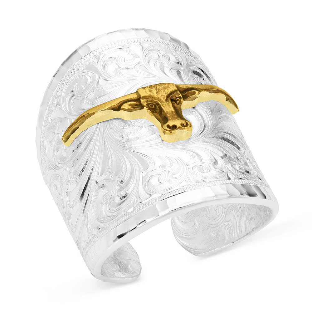 Montana Silversmiths Longhorn Ring STYLE RG155-384S