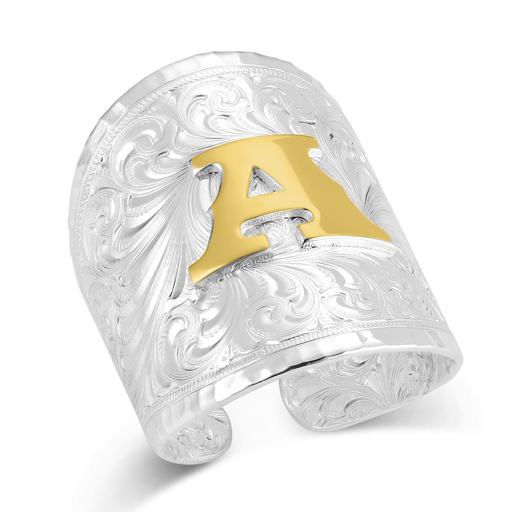 Montana Silversmiths Out West Initial Ring STYLE RG155LTR