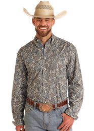 Panhandle Slim Roughstock Men's Long Sleeve Shirt STYLE RMB2S05671