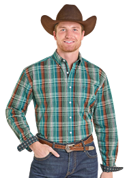 Panhandle Slim Men's Roughtstock Long Sleeve Shirt STYLE RMB2S07570