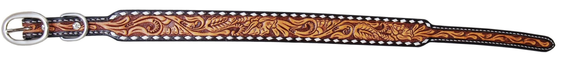Rafter T Ranch Co Tooled Dog Collar STYLE RTDC378-L