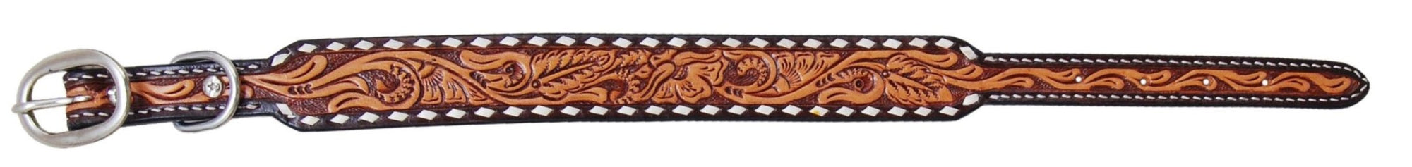 Rafter T Ranch Co. Leather Dog Collar STYLE RTDC378-M