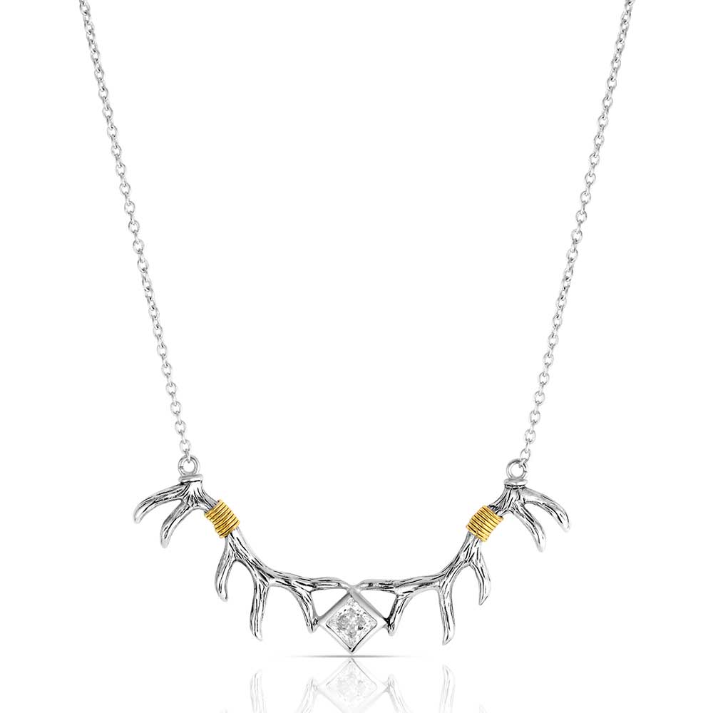 Montana Silversmiths Antler with Crystal Necklace STYLE SLKTNC3294B