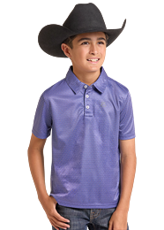 Panhandle Slim Boy's Short Sleeve Polo Shirt STYLE TB51T09505