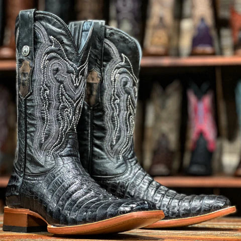 Tanner Mark Men's Caiman Tail Print Boot STYLE TM201705