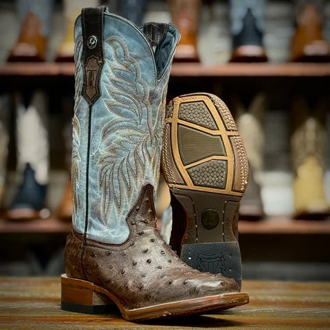 Tanner Mark Women's Ostrich Print Boot STYLE TML207146