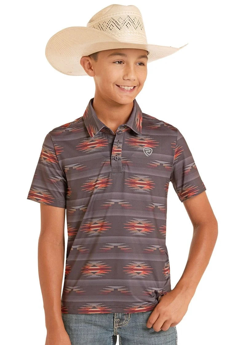 Rock & Roll Boy's Short Sleeve Polo Shirt STYLE BB51T08720