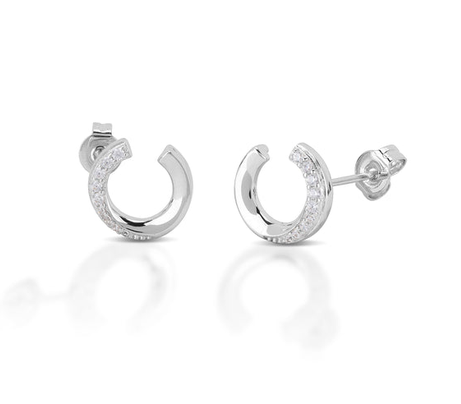 Kelly Herd Half Studded Earrings STYLE BRHK-SE02613A