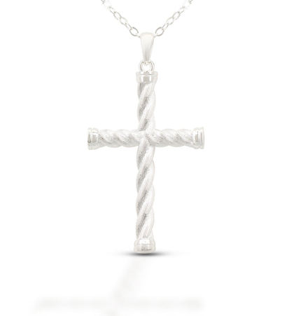 Kelly Herd Twisted Cross Pendant Necklace STYLE BRHK-SP20308C