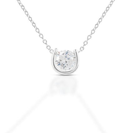 Kelly Herd Horseshoe with Stud Necklace STYLE BRL-DAKHJ0017N