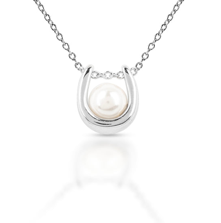 Kelly Herd Small Pearl Horseshoe Necklace STYLE BRL-DAKHJ0020