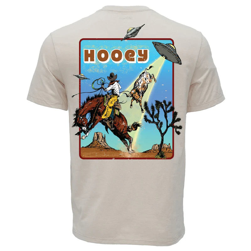 Hooey Men's Space Rustler Space Cowboy Short Sleeve T-shirt STYLE HT2677-CR